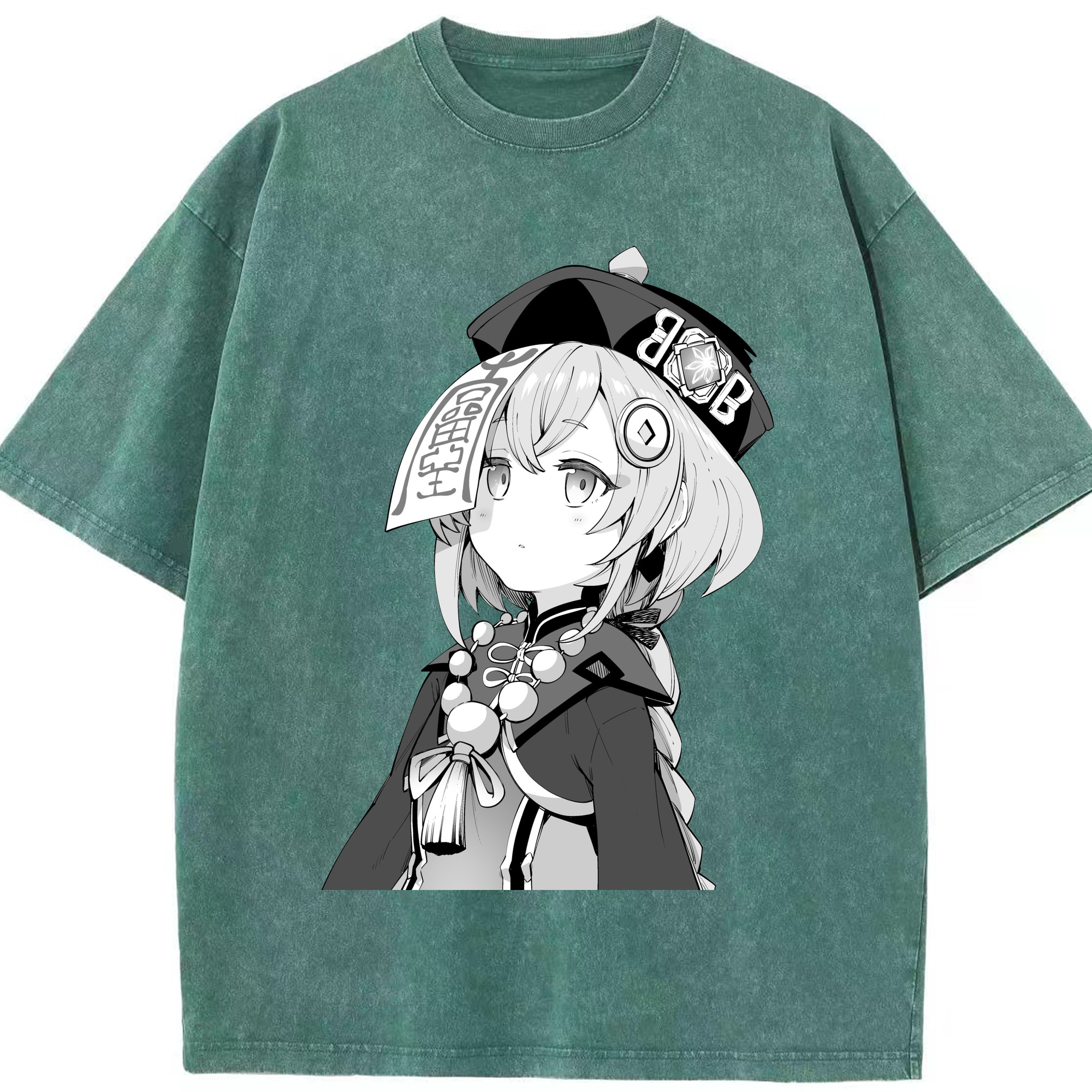 げんし神 七七 なな  genshin Nana 綿100% ヴィンテージ風 半袖Tシャツ（フロントプリント）